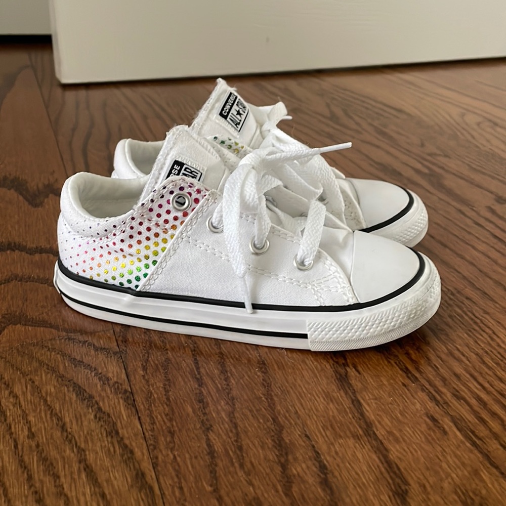 Toddler Converse Rainbow Metallic Dots